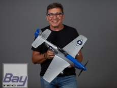 DERBEE P-51D Mustang Warbird PNP blau - 75cm