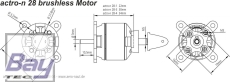 Aeronaut actro-n Brushless Motor 28-4-880 - 880KV