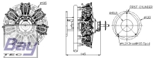 UMS Sternmotor 7 Zylinder 50ccm, Benziner