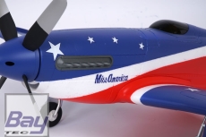 FMS P-51 Miss America PNP - 110 cm - inkl. Reflex Gyro