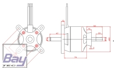 MPBL 8074 170KV 1024g Brushless Aussenläufer