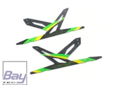 Xtreme Carbon Seitenteile (2) für Carbon Landegestell grün B130X11