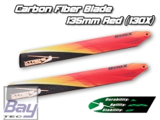 Xtreme XCB135-B Carbon Rotorblätter Blade 135mm Rot