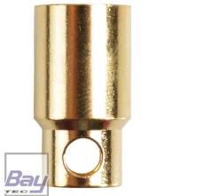 Goldkontakt Ø8,0mm Buchse - 1 Stk