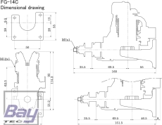SAITO FG-14C Benzin 4T-Motor - 13,50ccm