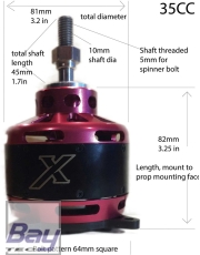 EXTREMEFLIGHT-RC XPWR 35CC BRUSHLESS MOTOR 220 K/V
