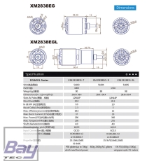 DUALSKY XM2838EG-9L GLIDER 1350KV 360W Brushless Motor - Lang-Version