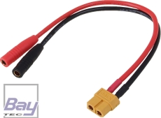Robbe Modellsport Adapterkabel XT-60 Buchse AUF 4MM ISDT BANANENStecker Buchse (2X Buchse) 1Stk.