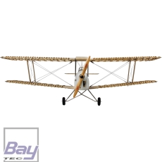 VALUEPLANES TIGER MOTH DEHAVILLAND DH82A HOLZBAUSATZ 1:3,8 2,36M MIT METALLBESCHLÄGEN UND GFK MOTORHAUBE