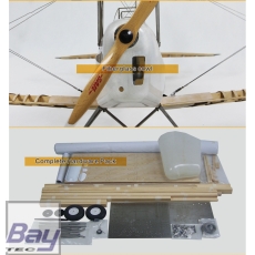 VALUEPLANES TIGER MOTH DEHAVILLAND DH82A HOLZBAUSATZ 1:3,8 2,36M MIT METALLBESCHLÄGEN UND GFK MOTORHAUBE
