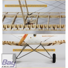 VALUEPLANES TIGER MOTH DEHAVILLAND DH82A HOLZBAUSATZ 1:3,8 2,36M MIT METALLBESCHLÄGEN UND GFK MOTORHAUBE