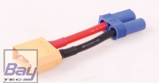 Robbe Modellsport ADAPTERKABEL XT-90 STECKER AUF EC-5 BUCHSE 12AWG/3,3MM² 30MM