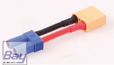 Robbe Modellsport ADAPTERKABEL XT-90 STECKER AUF EC-5 BUCHSE 12AWG/3,3MM² 30MM