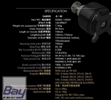 DUALSKY Xmotor GA8000.8S V2 Single Shaft Edition 160 K/V 8200W