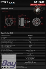DUALSKY Xmotor GA1500R Racing Edition 550 K/V 1680W