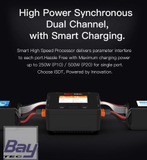 ISDT P20 Dual Smart Charger 1-8S 500W (x2) 20A (2x) 800W/35A parallel Ladegerät