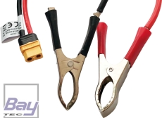 Robbe Modellsport ISDT Ladekabel XT-60 Buchse auf Krokodilklemmen 12AWG 1m