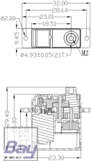 Robbe Modellsport FS 166 BB MG HV 120° Digital Servo - 9,1mm - 2,8kg