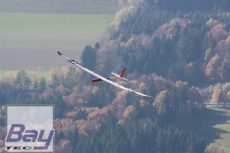 rs-aero FXj 2.5 Holzbausatz Thermikmodell mit 4-Klappenfläche als Segler, oder Elektromodell