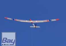 rs-aero FXj 2.5 Holzbausatz Thermikmodell mit 4-Klappenfläche als Segler, oder Elektromodell