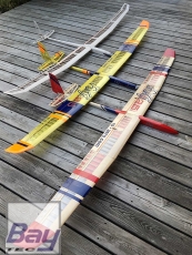 rs-aero FXj 2.5 Holzbausatz Thermikmodell mit 4-Klappenfläche als Segler, oder Elektromodell