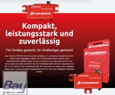 CHASERVO HV3512H 25T low profile HV Brushless Servo, liegende Montage