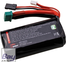 Robbe Modellsport RO-POWER ULTRA LiIo 2500MAH 7,4V 10C 18650 2S1P side by side