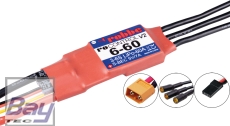 Robbe Modellsport RO-CONTROL 6-60 V2 3-6S -60A (80A) Brushless 5V/7A SWITCH BEC Regler