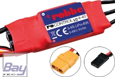 Robbe Modellsport RO-CONTROL 4-40 V2 3-4S -40A (60A) 5V/3A B SWITCH BEC Regler