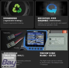 Dualsky SUMMIT 130XHV 130A 5-14S Opto Regler mit Telemetrie (Futaba/Jeti) SBus2,EXBus,SRXL2