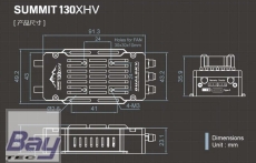 Dualsky SUMMIT 130XHV 130A 5-14S Opto Regler mit Telemetrie (Futaba/Jeti) SBus2,EXBus,SRXL2