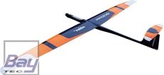 Robbe Modellsport ARGOS ARF Voll-CFK 2,75m Elektro Segler Voll-Carbon, Weiss/Blau/Neon Orange