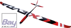 Robbe Modellsport EVOA 3.0 "X" PNP+ 3000mm Voll-CARBON "Elektro" HOCHLEISTUNGSSEGLER MIT 4-KLAPPENFLÜGEL