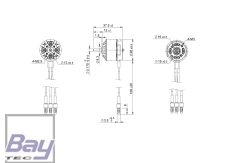 Tomcat P3703 Brushless Motor 2808 KV1320