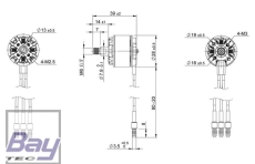 Tomcat M0122 Brushless Motor 2812 KV900 Linksgewinde