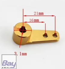 Bugfahrwerk Anlenkhebel 3mm Alu
