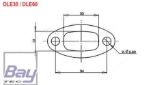 Smoke Adapter für DLE30 DLE60 Motoren (und ähnliche)