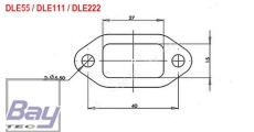 Smoke Adapter für DLE55 DLE111 DLE222 Motoren (und ähnliche)