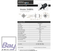 DUALSKY Xmotor XM3548EGL-9 Glider K/V 820 lange Ausführung 960W