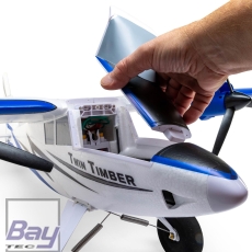 E-flite Twin Timber 1.6m BNF Basic with AS3X and SAFE Select