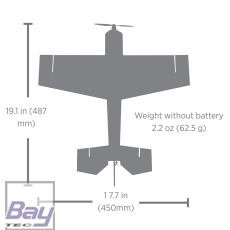UMX Eratix 3D FF (Flat Foamy) 450mm BNF Basic with AS3X and SAFE Select