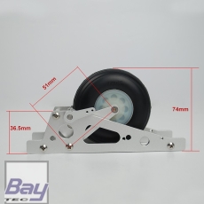 Segler Einziehfahrwerk Alu mit 70mm Rad
