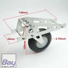 Segler Einziehfahrwerk Alu mit 70mm Rad