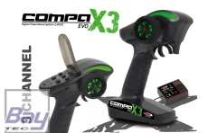 Jamara Pistolen Fernsteuerung Compa X3 EVO 2,4 GHz incl. Empfänger