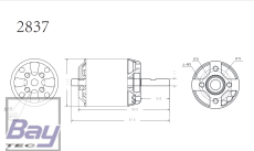 Robbe Modellsport RO-POWER TORQUE 2837 1100 K/V Brushless Motor