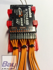 Futaba R7014SB R7114SB R7214SB R7314SB Empfängerhalterung mit Servokabel Zugentlastung - Schwarz
