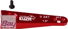 Kuza Servohebel 1-Arm Hitec 24T 38/32mm 1.5" M2,5 Heavy Duty V2 Aluminium