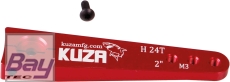 Kuza Servohebel 1-Arm Hitec 24T 51/45/39mm 2" M3 Heavy Duty V2 Aluminium
