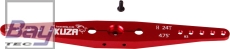 Kuza Servohebel 2-Arm Hitec 24T 120/108/96/84 72mm 4.75" M3 Heavy Duty V2 Aluminium