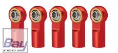 Bay-Tec Alu Kugelköpfe M3 ROT / 5 Stk.
